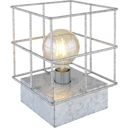 Tischleuchte Merril Zinkfarben max. 60 Watt