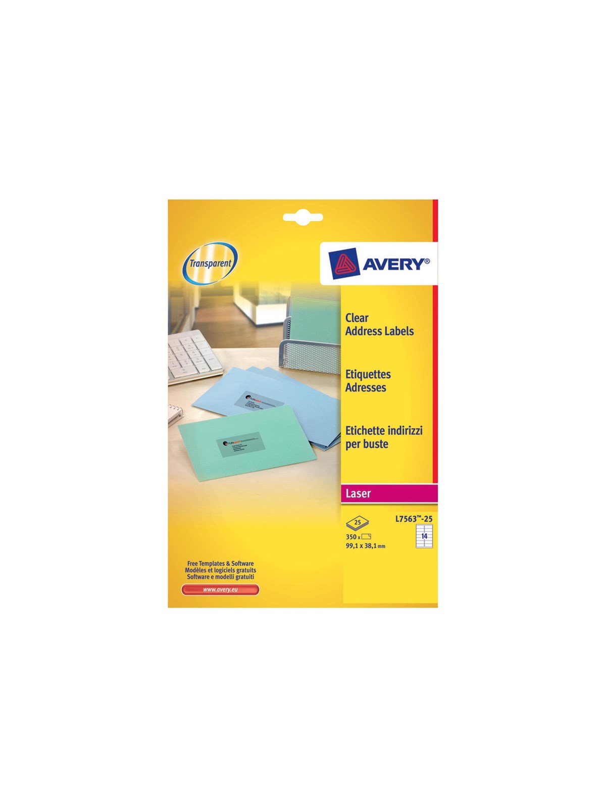 Avery - labels - 350 label(s) - 99.1 x 38.1 mm