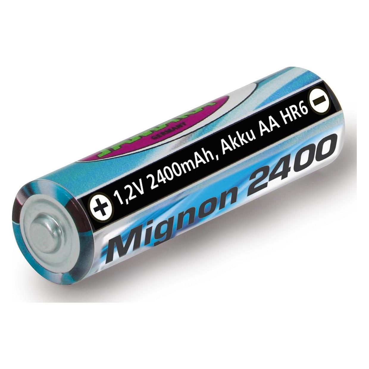 Jamara Akku 1,2V 2400mAh NiMh Mignon AA HR6 (1 Stk., AA, 2400 mAh) (141018)
