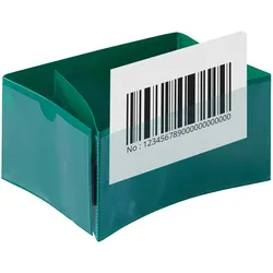 10 Palettenfußbanderolen grün, PVC