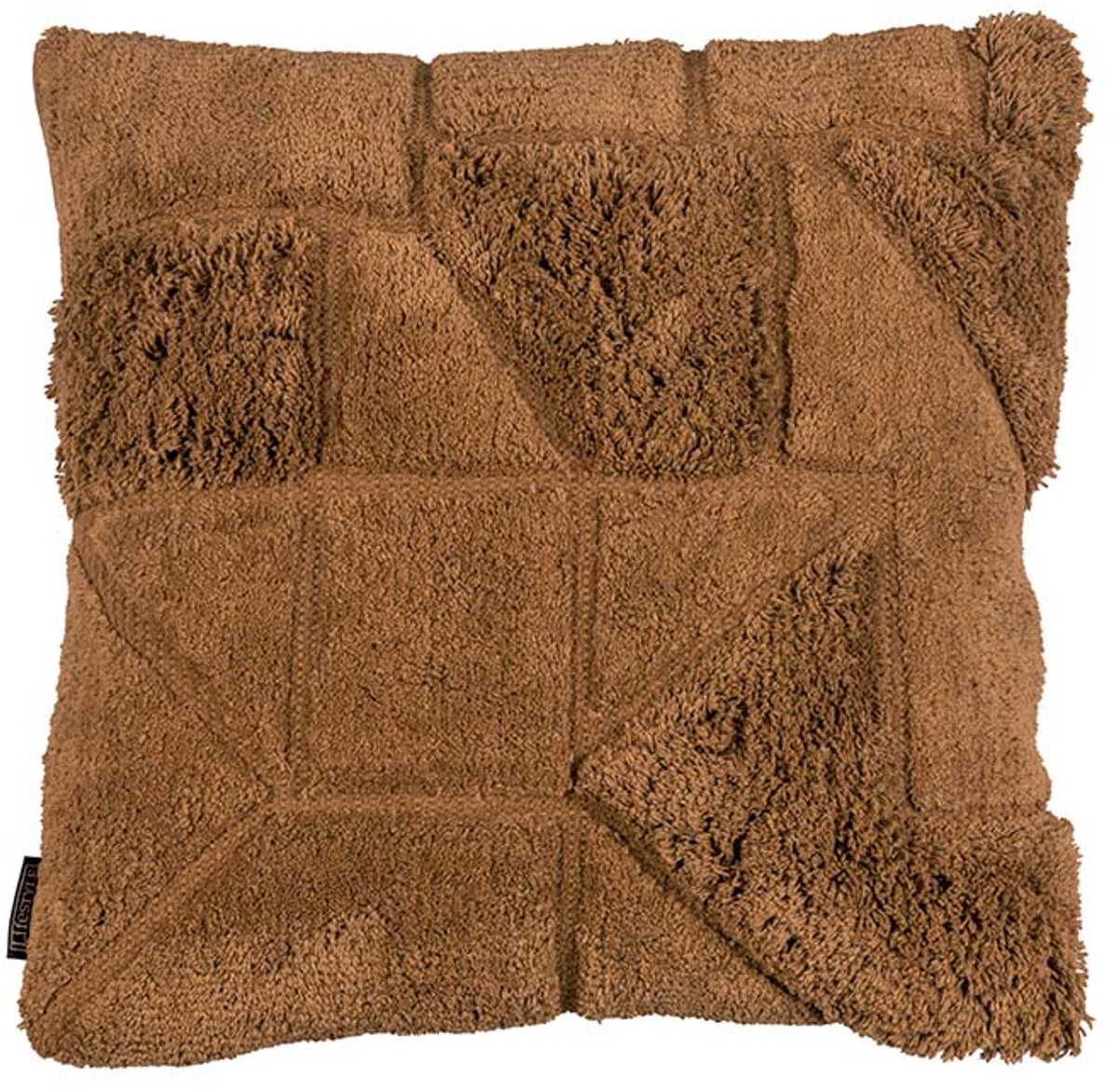 Lifestyle Home Collection Bryan Kussen Bruin Okergeel 50 x 50 cm