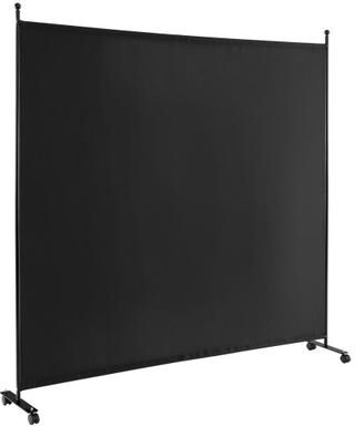 Costway 6 Feet Single Panel Rolling Room Divider with Smooth Wheels