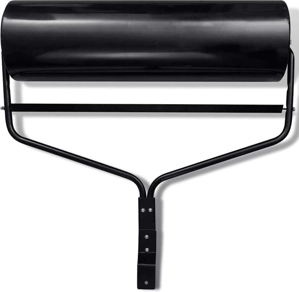 vidaXL Rouleau à gazon de jardin Noir 68 L