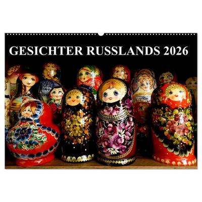 GESICHTER RUSSLANDS 2026 (Wandkalender 2026 DIN A2 quer), CALVENDO Monatskalender