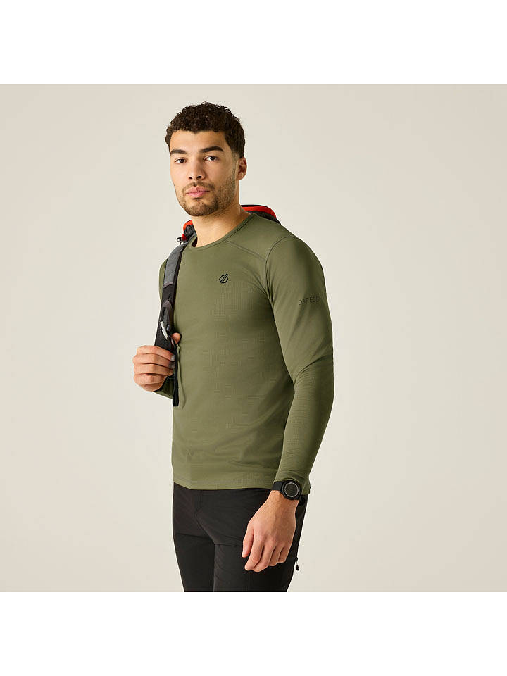Dare 2b Funktionslongsleeve "Ventura Grid" in Oliv - XL