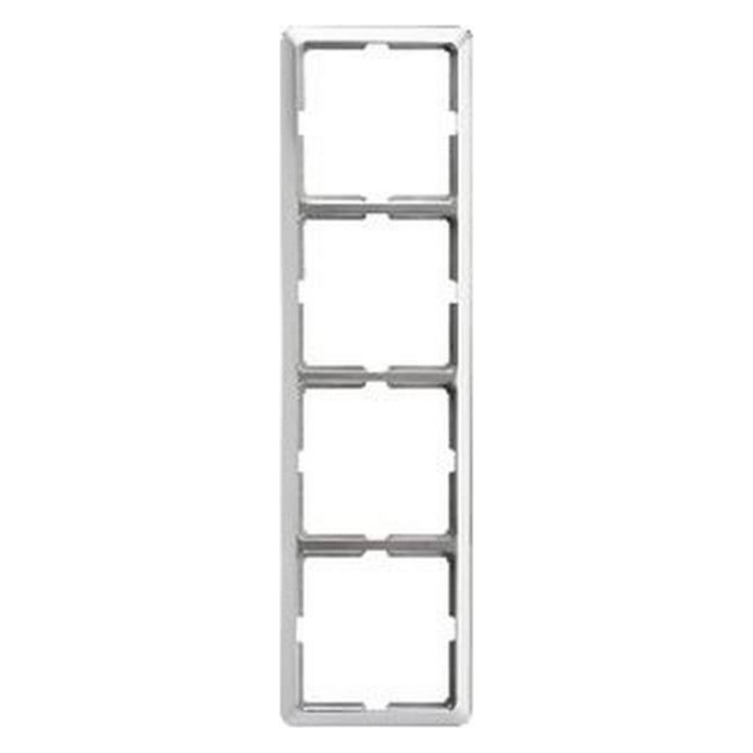 ELSO Schneider Electric GmbH Abdeckrahmen 4-fach Edelstahleffekt 2044111 (2044111)