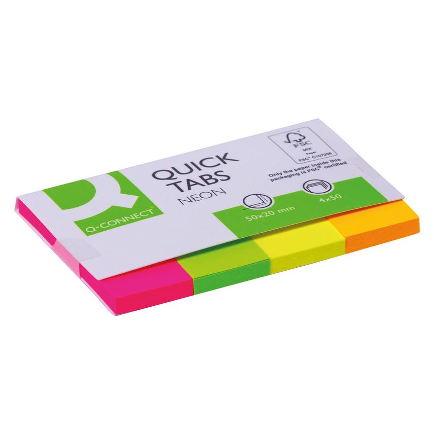 Q-Connect Index Marker neon (50 x 20 mm) (KF01226)