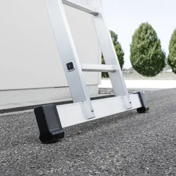 Günzburger Steigtechnik Sprossen-Glasreinigerleiter mit nivello-Traverse Unterteil 5 Sprossen - 012005