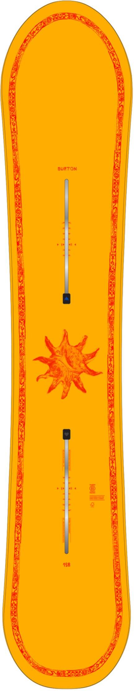 Burton  - Pack Planche Snowboard Counterbalance Sun Glow - 154 + King - Planche Snowboard
