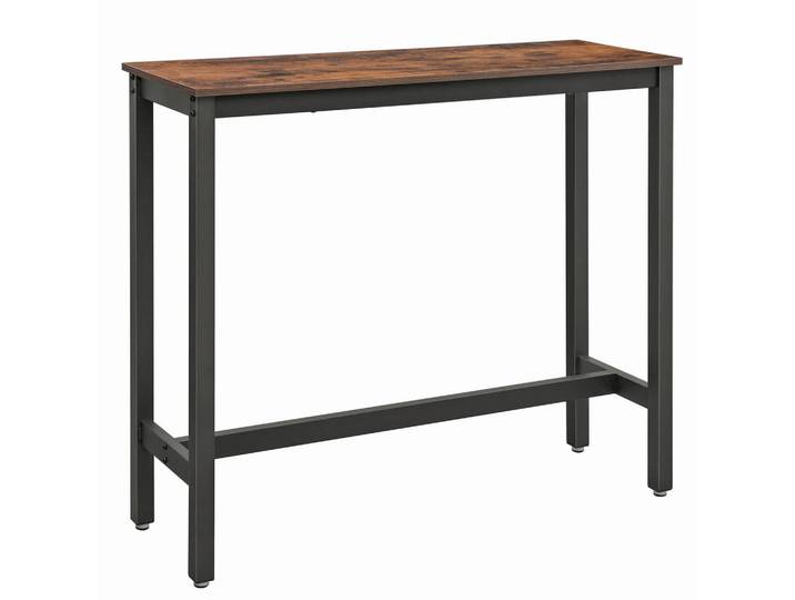 Boxxx Bartisch, Braun, Schwarz, Metall, teilmassiv, 40x100x120 cm, Esszimmer, Esstische, Stehtische