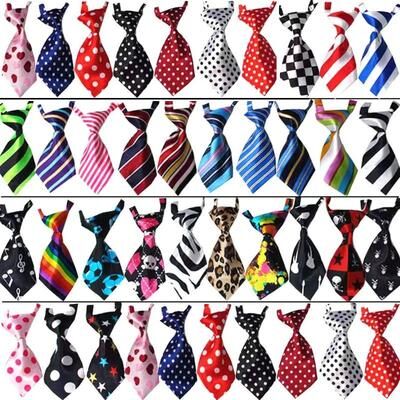 Inspired Finds Luxury Adjustable Pet Bow Tie Set For Dogs & Cats printed Colors 50pcs
