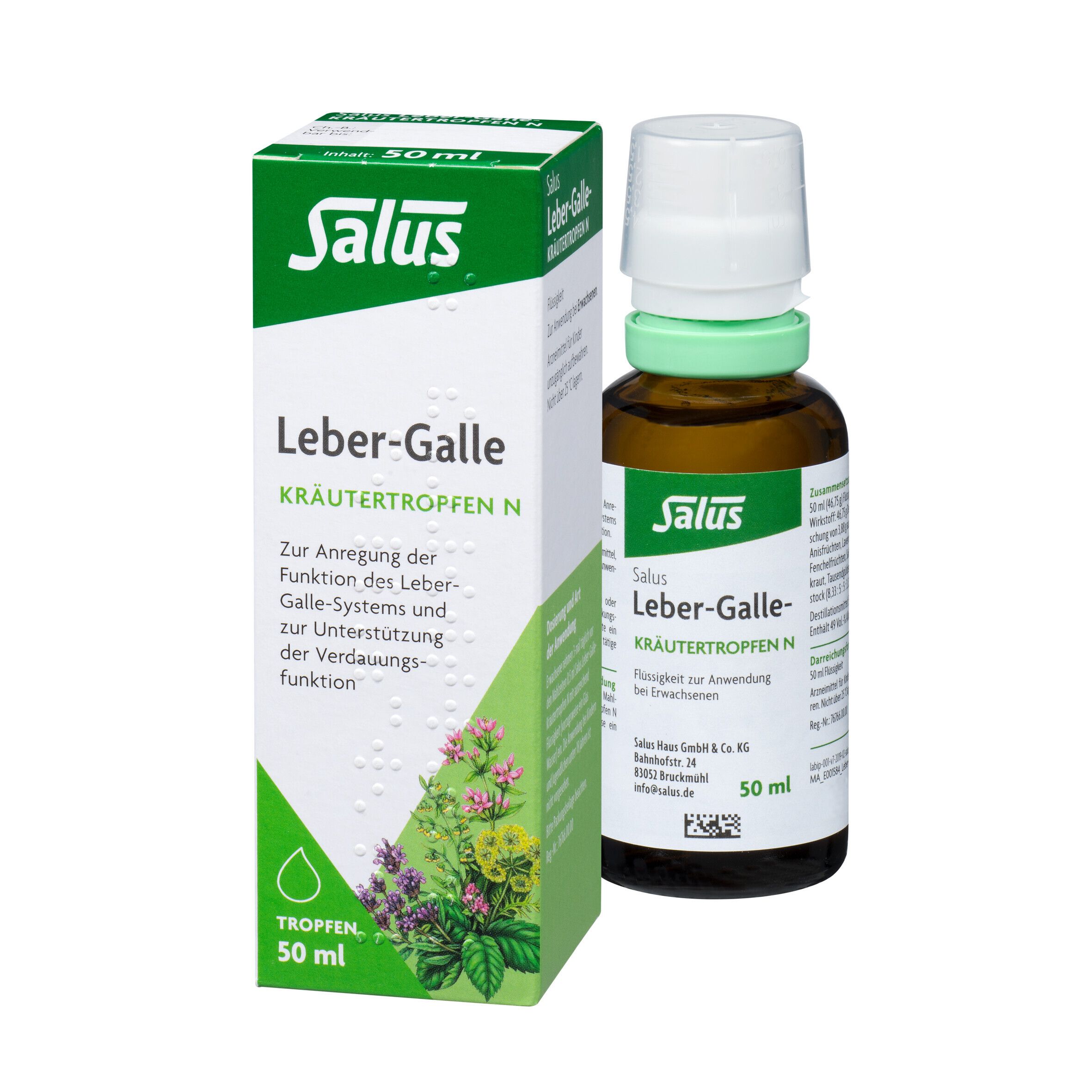Leber Galle Kräutertropfen N Salus 50 ml Flüssigkeit