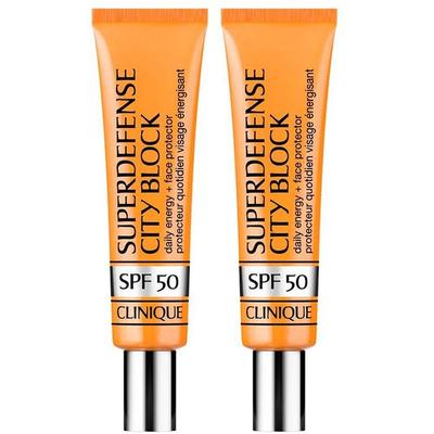 Clinique Superdefense City Block Daily Energy + Face Protector Spf50 x2 2x40 ml Creme