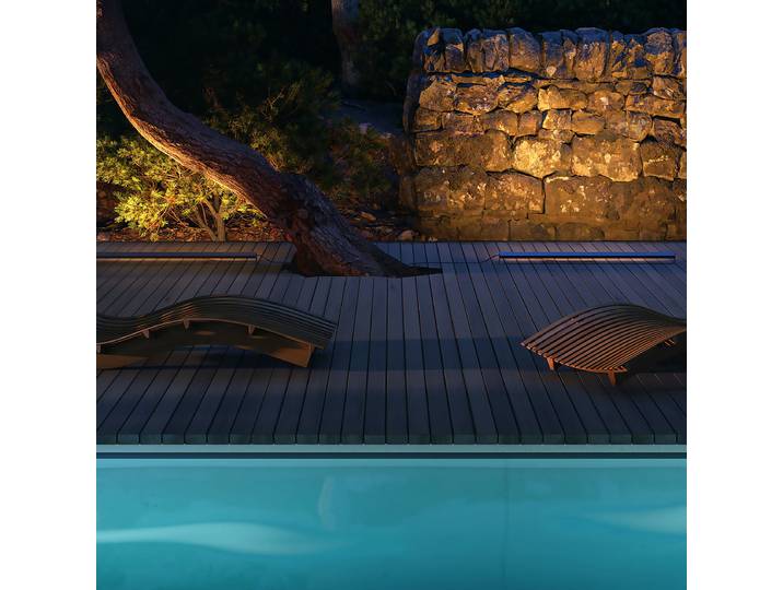 Borne lumineuse LED Edge 7 x 6 x 100cm Gris