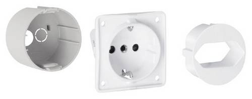 Hager VZ00HD VZ00HD Ausbaupaket Volta hybrid Steckdose Schuko m.Euroadapter Ausbaupaket 1St.