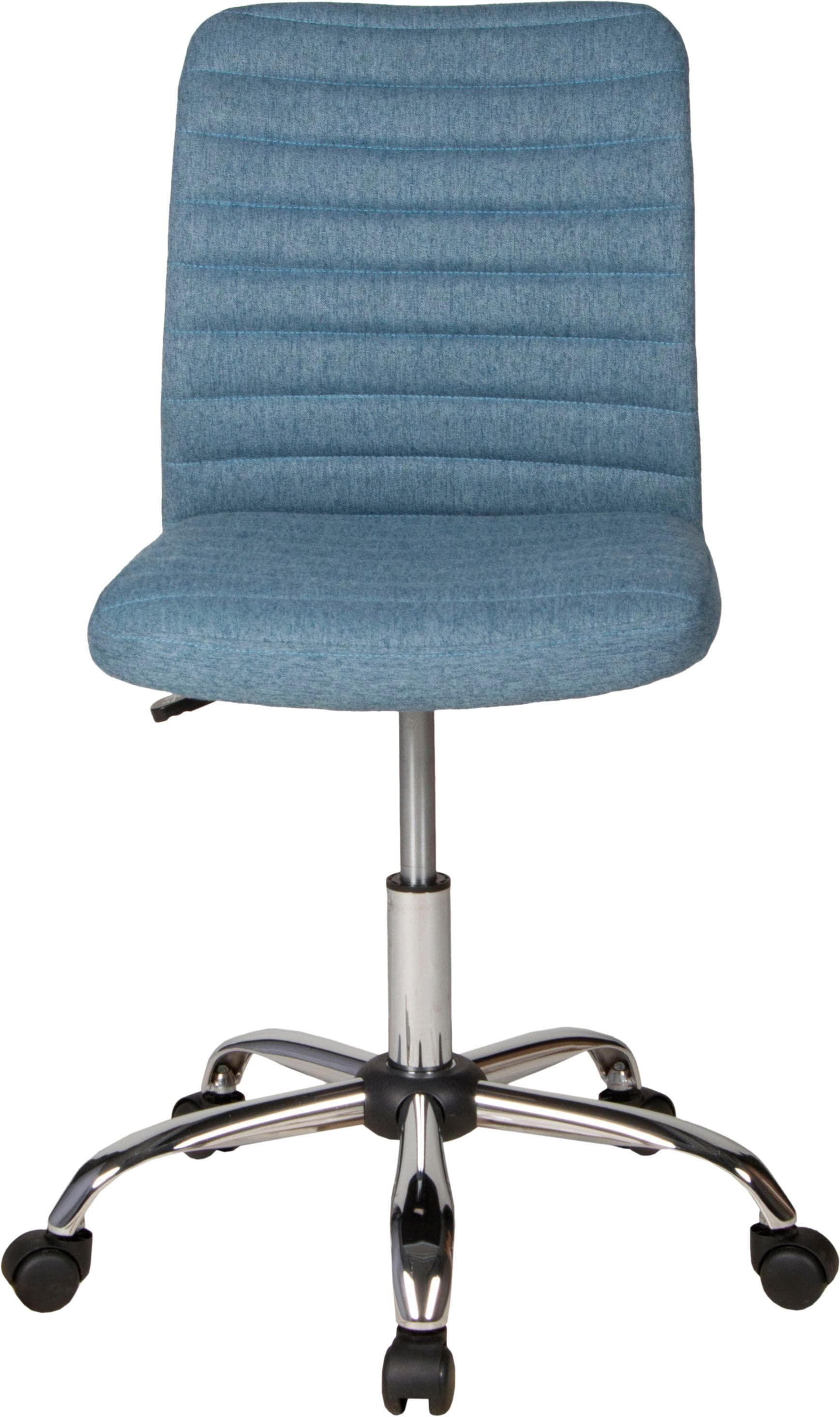 Bürostuhl DUO COLLECTION "Milo", blau, B:54cm H:84cm T:54cm, Metall, Nylon, Stühle, Bürostuhl blau B/H/T: 54cm x 84cm x 54cm