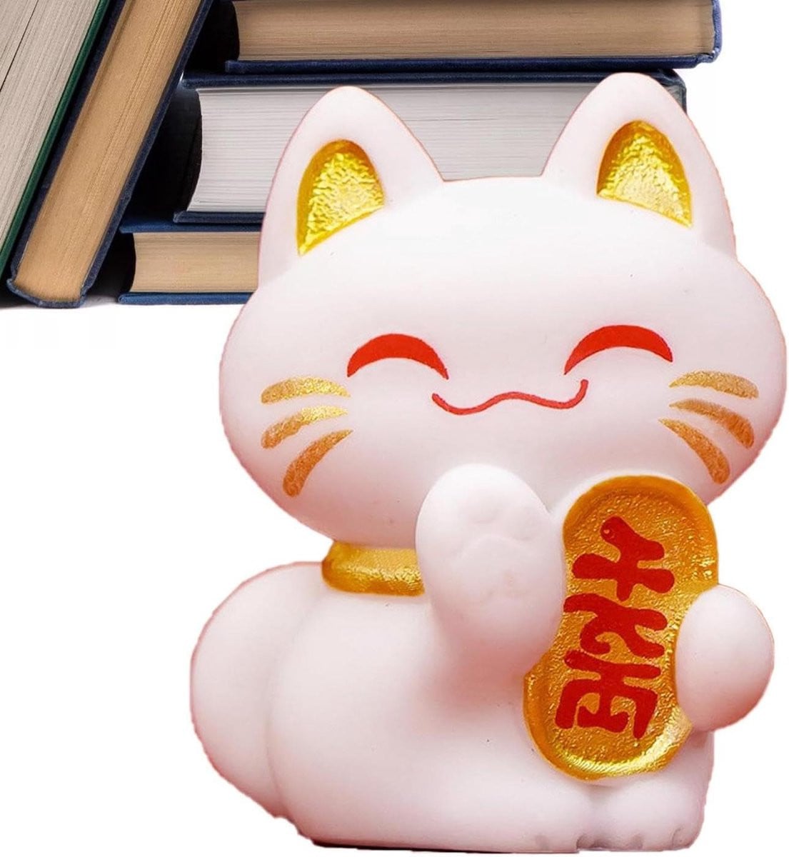 Lucky Fortune Kat - Rijkdom Kat Beeldje - Japanse Lucky Cat Decoratie voor op tafel