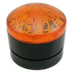 RS PRO, Personenschutz, LED Blitz, Dauer Signalleuchte Orange, 110 V ac, 230 V ac, Ø 76mm x 49mm