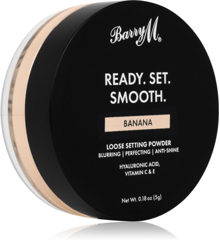 Barry M Ready Set Smooth mattifying loose powder shade Banana 5 g