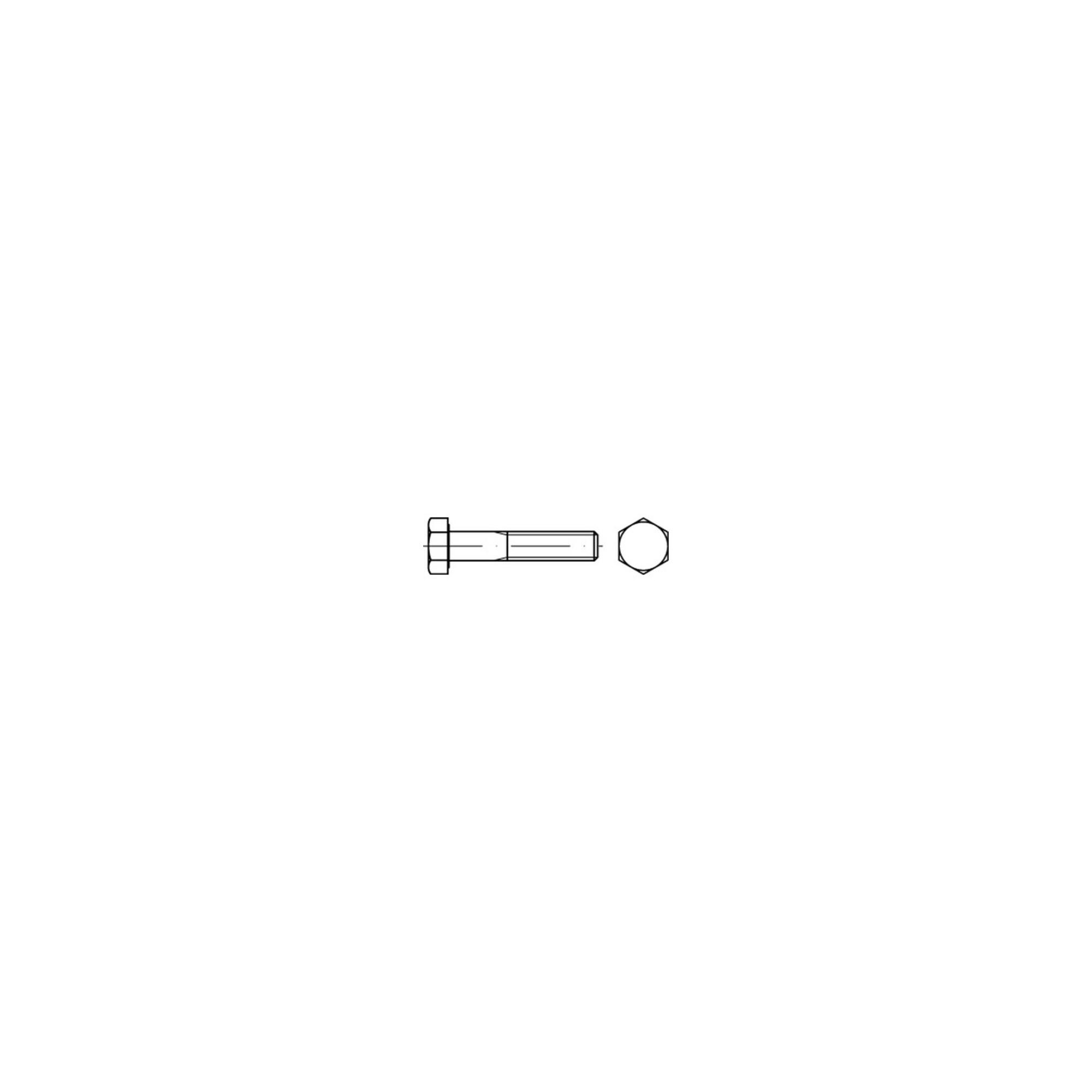 DIN 931 Sechskant-Schaftschraube M10x40 Edelstahl A2 70 blank ; Industrial Quality Supplies (009319200100040)