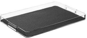Kraftware Fishnet Rectangular Lucite Serving Tray