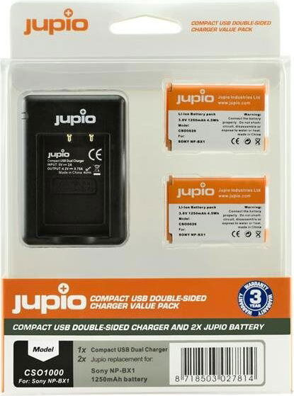 Jupio CSO1000 Lithium-ion Batterijen, 2 stuks