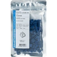ESSENTIAL RJ45 Port Lock (NL03), Einsteckschloss Farbcode Dunkelblau, 100 Stück