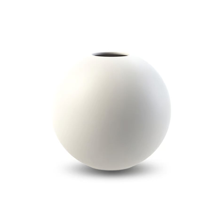 Cooee Design Ball vaas wit 10 cm
