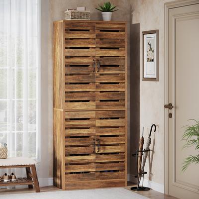 OEM "70.8"" Shoe Cabinet, 27 Pairs Shoe Cabinet, Vertical Shoe Storage Cabinet for Entryway, Hallway, Closet, Living Room"