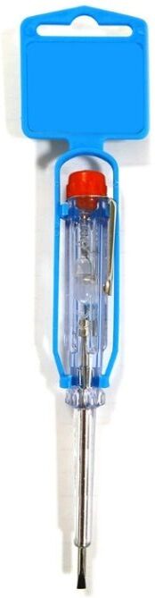 ELEKTRO3 Tournevis Plat Testeur de Courant 14cm Transparent