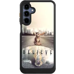 Nivocase Hülle für Samsung Galaxy A16 5G Handyhülle NIVOcore Case Schwarz Motivation Tiere Tiger (Samsung Galaxy A16 5G), Smartphone Hülle, Schwarz