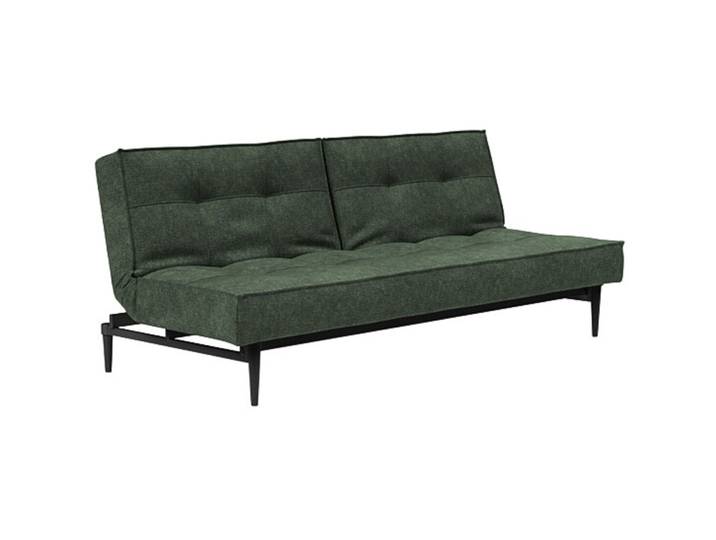 Bettsofa Split grün Stoff/Polyester B 210 T 91 cm Ausklappbar