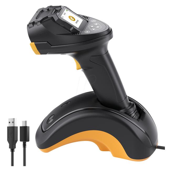 Inateck Barcodescanner Pro8 Black with data transfer station (1D-Barcodes, 2D-Barcodes) (PRO8 SE_BLACK)