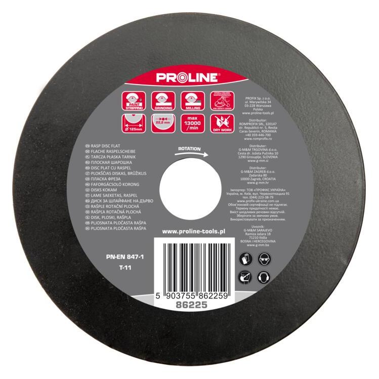 Proline Flache Scheibenverzahnung grob 125 mm (86225)