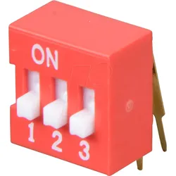 NT 03-90 - Dip-Schalter, gewinkelt, 3-polig