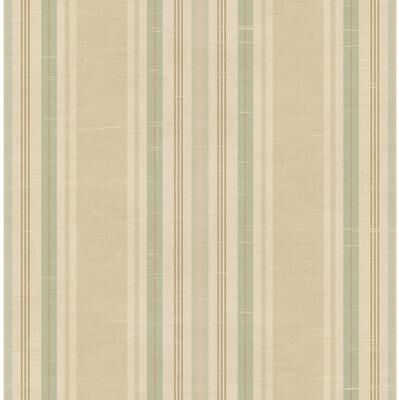 Seabrook Designs Noelle Linen Stripe Unpasted Wallpaper