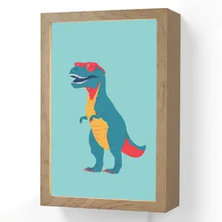 WANDLEUCHTE Dinosaurier - Blau - Sonnenbrille Wandlampe 20x30 cm Wandlampe