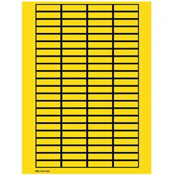 Brady, Etikettenrolle, B-500, WOB-1138-G.M.R., BESCHRIFTBARE Etiketten, Vinylgewebe, Gelb mit schwarzem Rand, 11 x