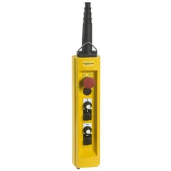 Schneider Electric XACB4933 Hängetaster XAC-B, 4 Drucktaster 1 Not-Halt/Not-Aus-Taster