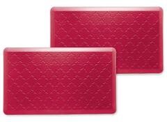Bibb Home Trellis Embossed Anti Fatigue Foam Kitchen Mat - 18x30