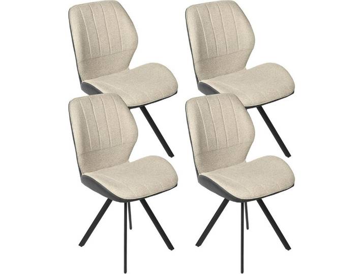 Jiexi Küchenstuhl Esszimmerstuhl, Patchwork-Design, Polsterstuhl mit Metallbeinen