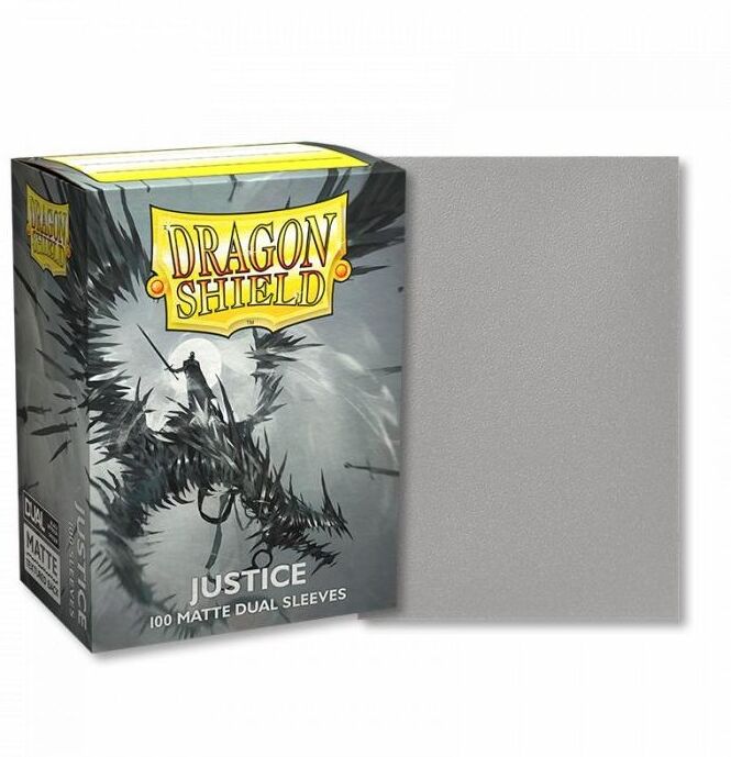 100 Sleeves Standard Dragon Shield Dual Matte - Justice