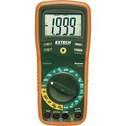 Extech EX410A Hand-Multimeter digital Kapazitätsmessung, mit Bildschirmhintergrundbeleuchtung, Momentanwertspeicher, Durchgangsprüfung CAT III 600 V Anzeige