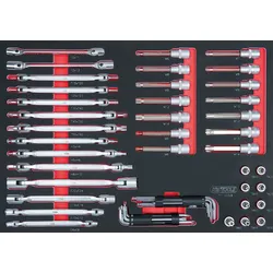 KS Tools SCS Schlüssel-Satz, 53-tlg in 1-1 Systemeinlage - 711.0053
