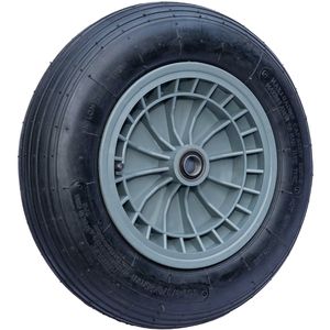 pro-bau-tec Schubkarrenrad 3.50-8, luftbereift, 200 kg Tragkraft, Ø 360 mm, mit Achse & Kunstofffelge