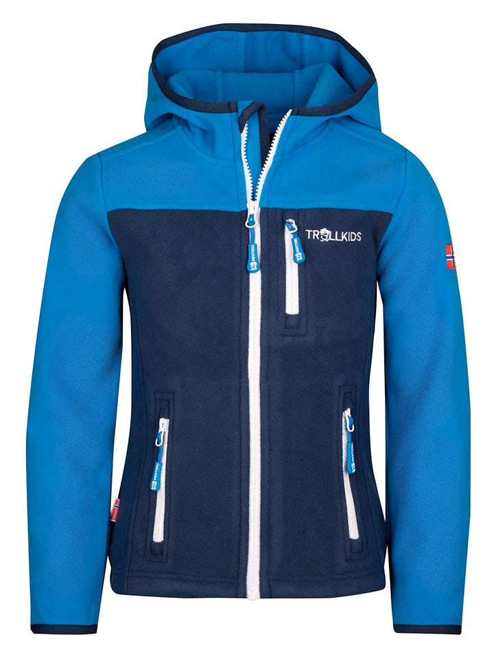 Trollkids Fleecejacke "Stavanger" in Dunkelblau - 104