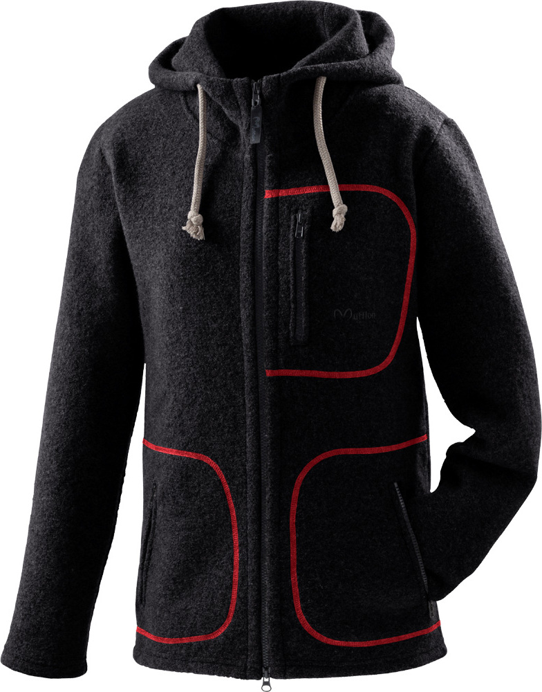 Mufflon W100 Mu-Bob kohle-Nähte rot XXL