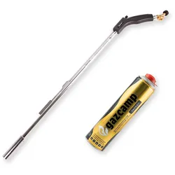 Gazcamp Unkrautbrenner PQ820 2 kW Piezozündung 7/16" Gewinde für Gaskartuschen ...