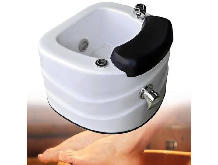 ZenSeFarin Acryl Massage Fußbad, Beheiztes Fußbad, Bunte Lampe, Fußbad, Pediküre, Fußbad, Warm Und Kaltanpassung, Pediküre Schüssel, Nagelstudio, Pediküre Badewanne, Buntes, Leichtes Surfen,B