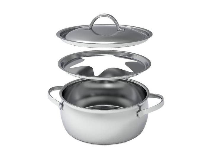 Fondue Kisag edelstahl Fondue Topf Gstaad , silber (silberfarben), Ø:20cm, Fondues, Fondue